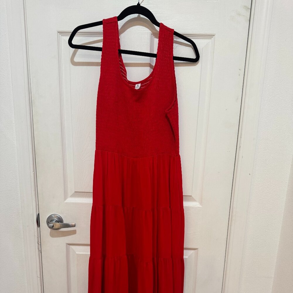 Smocked tiered dress
